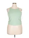 Torrid Tank Top Green Halter Neckline Tops In Green
