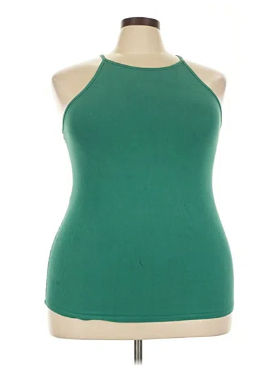 Pre-owned Torrid Tank Top Green Halter Neckline Tops