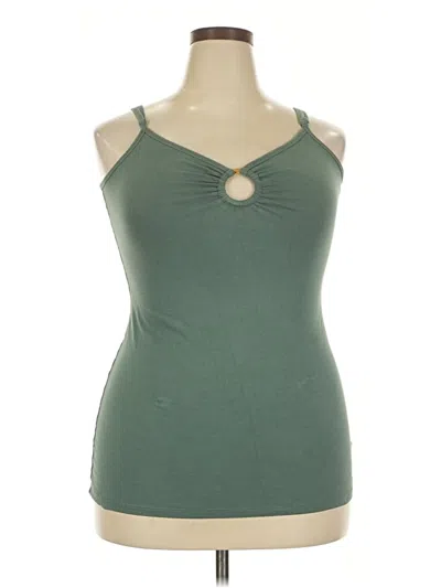 Pre-owned Torrid Tank Top Green Halter Neckline Tops