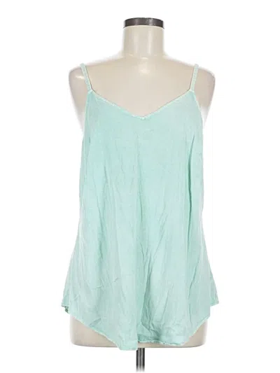 Pre-owned Torrid Tank Top Green Halter Neckline Tops