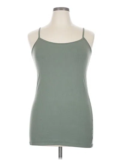 Pre-owned Torrid Tank Top Green Halter Neckline Tops