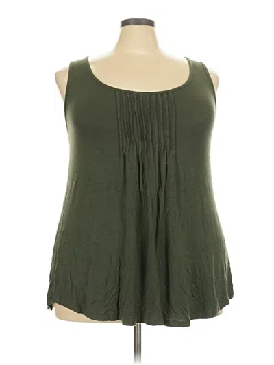 Pre-owned Torrid Tank Top Green Strapless Neckline Tops