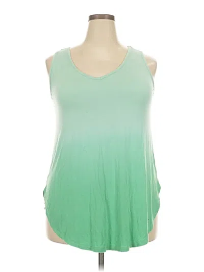 Pre-owned Torrid Tank Top Green Strapless Neckline Tops