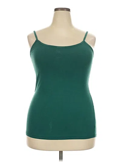 Pre-owned Torrid Tank Top Green Strapless Neckline Tops