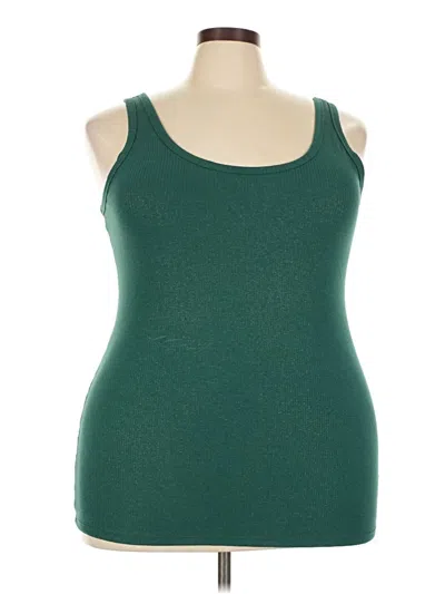 Pre-owned Torrid Tank Top Green Strapless Neckline Tops