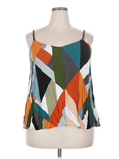 Pre-owned Torrid Tank Top Green Strapless Neckline Tops