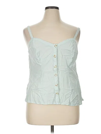 Pre-owned Torrid Tank Top Green Sweetheart Neckline Tops
