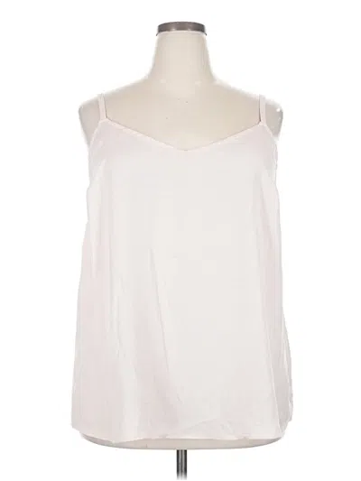 Pre-owned Torrid Tank Top Ivory Cold Shoulder Neckline Tops