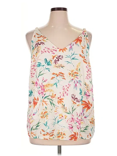 Pre-owned Torrid Tank Top Ivory Halter Neckline Tops
