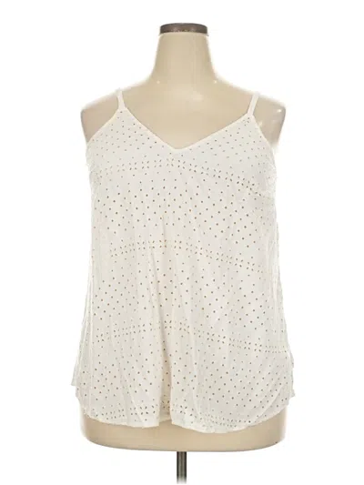 Pre-owned Torrid Tank Top Ivory Halter Neckline Tops