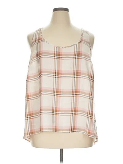 Pre-owned Torrid Tank Top Ivory Halter Neckline Tops