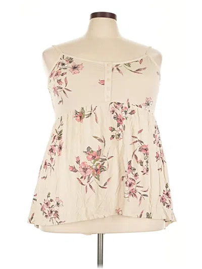 Pre-owned Torrid Tank Top Ivory Strapless Neckline Tops