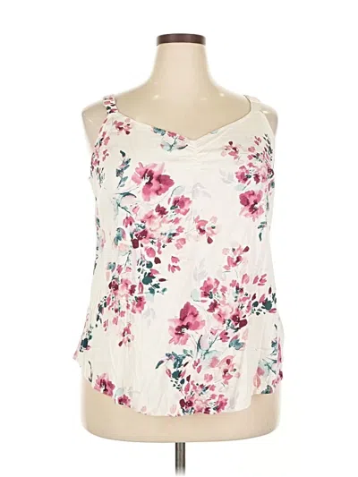 Pre-owned Torrid Tank Top Ivory Strapless Neckline Tops In White