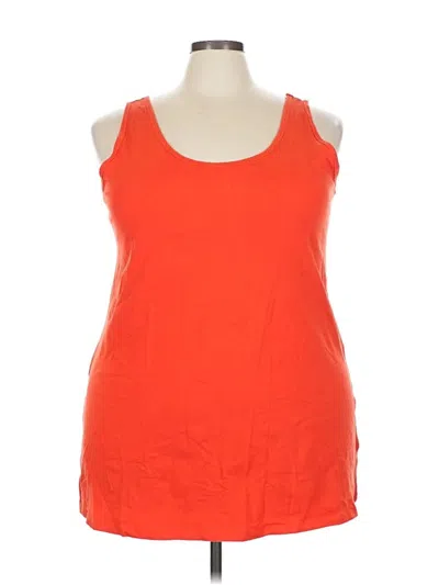 Pre-owned Torrid Tank Top Orange Halter Neckline Tops