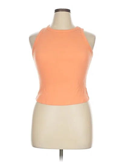 Pre-owned Torrid Tank Top Orange Halter Neckline Tops