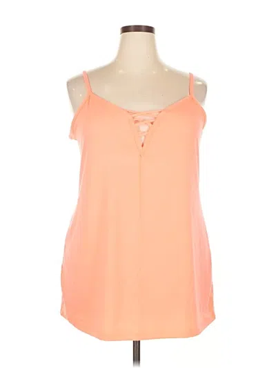 Pre-owned Torrid Tank Top Orange Strapless Neckline Tops