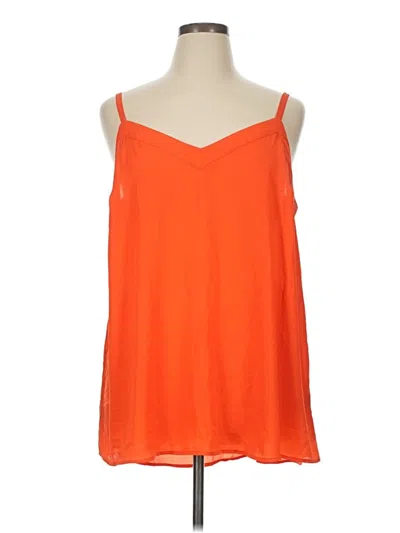 Pre-owned Torrid Tank Top Orange Strapless Neckline Tops