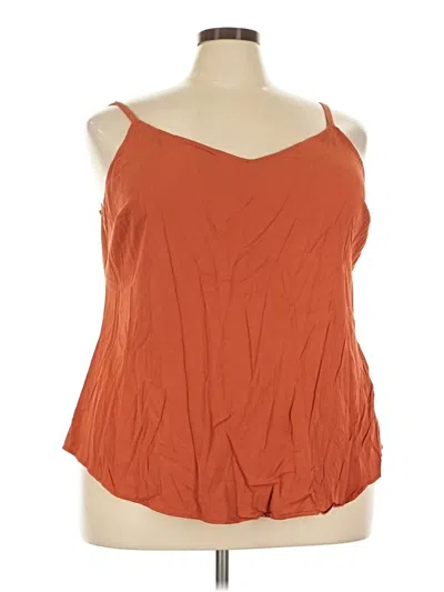 Pre-owned Torrid Tank Top Orange Strapless Neckline Tops