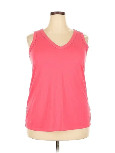 Pre-owned Torrid Tank Top Pink Cold Shoulder Neckline Tops