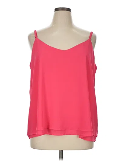 Pre-owned Torrid Tank Top Pink Cold Shoulder Neckline Tops
