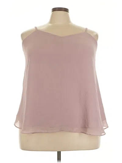 Pre-owned Torrid Tank Top Pink Cold Shoulder Neckline Tops