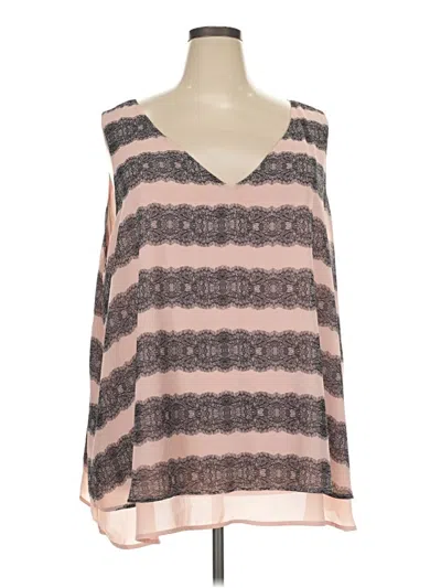 Pre-owned Torrid Tank Top Pink Cold Shoulder Neckline Tops