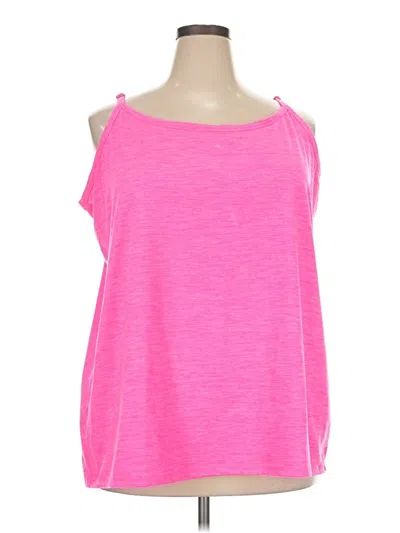 Pre-owned Torrid Tank Top Pink Cold Shoulder Neckline Tops