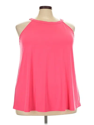Pre-owned Torrid Tank Top Pink Cold Shoulder Neckline Tops