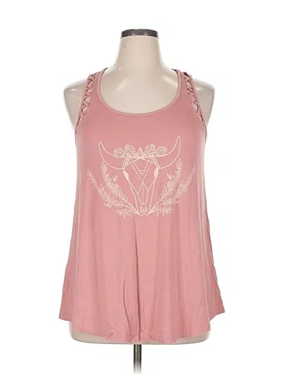Pre-owned Torrid Tank Top Pink Halter Neckline Tops