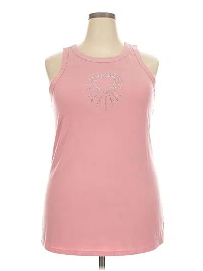 Pre-owned Torrid Tank Top Pink Halter Neckline Tops