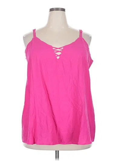 Pre-owned Torrid Tank Top Pink Halter Neckline Tops