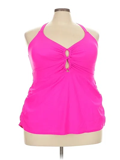 Pre-owned Torrid Tank Top Pink Halter Neckline Tops