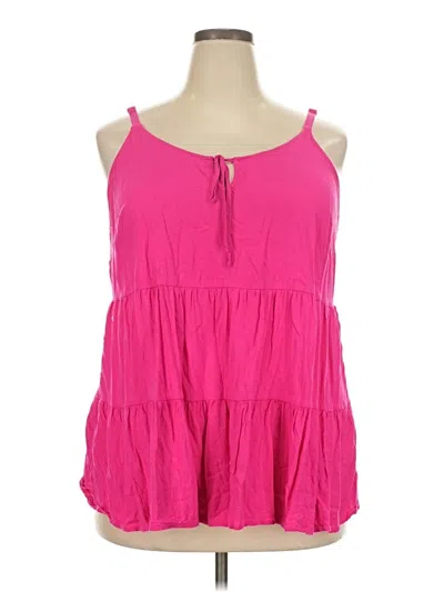 Pre-owned Torrid Tank Top Pink Halter Neckline Tops