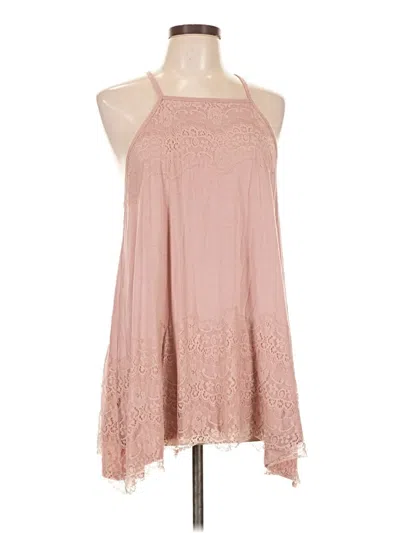 Pre-owned Torrid Tank Top Pink Halter Neckline Tops