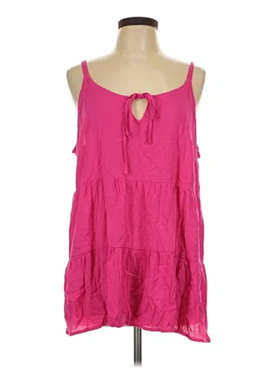 Pre-owned Torrid Tank Top Pink Halter Neckline Tops
