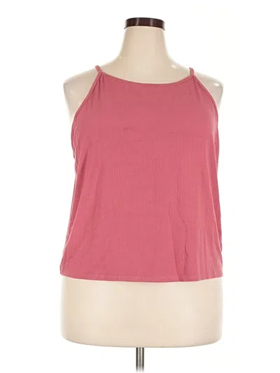 Pre-owned Torrid Tank Top Pink Halter Neckline Tops