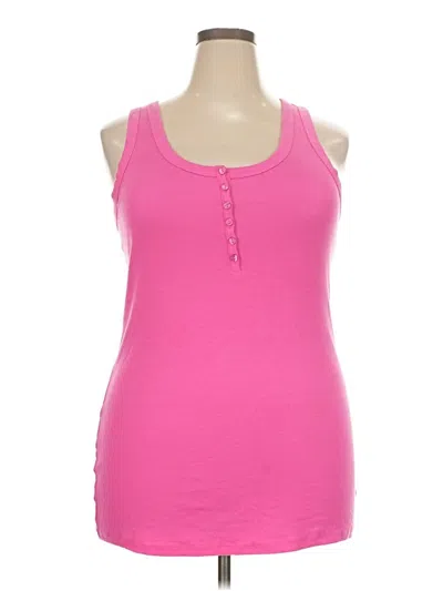 Pre-owned Torrid Tank Top Pink Scoop Neck Tops
