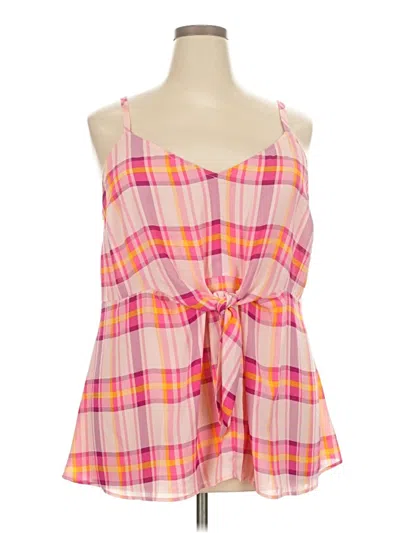Pre-owned Torrid Tank Top Pink Strapless Neckline Tops
