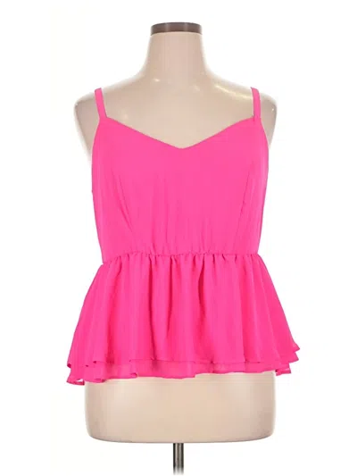 Pre-owned Torrid Tank Top Pink Strapless Neckline Tops