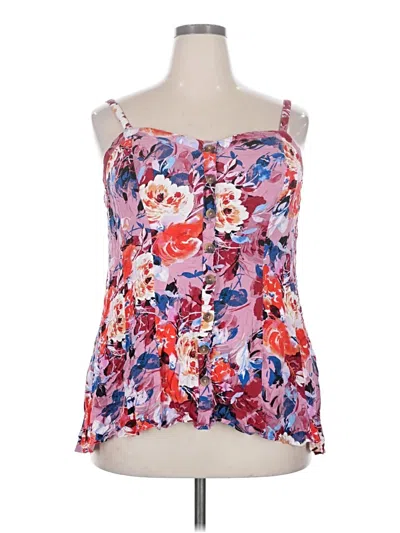 Pre-owned Torrid Tank Top Pink Strapless Neckline Tops
