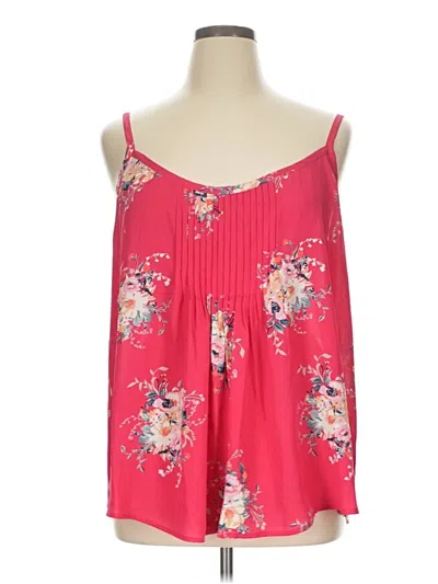 Pre-owned Torrid Tank Top Pink Strapless Neckline Tops