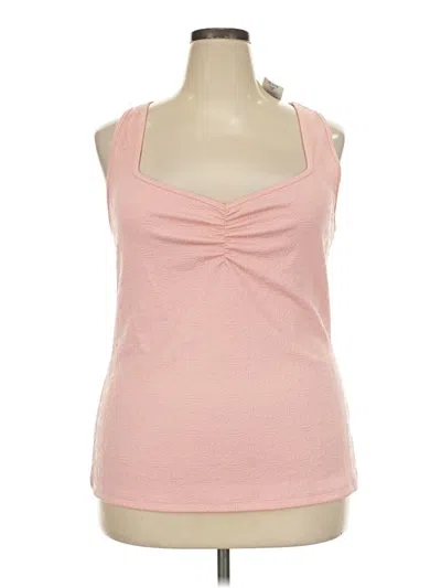 Torrid Tank Top Pink Strapless Neckline Tops