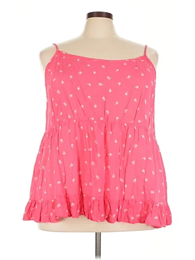 Pre-owned Torrid Tank Top Pink Strapless Neckline Tops