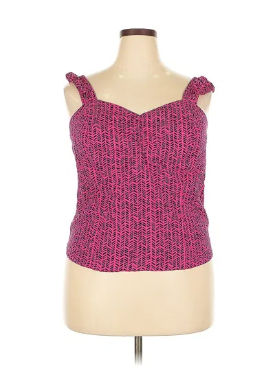 Pre-owned Torrid Tank Top Pink Sweetheart Neckline Tops