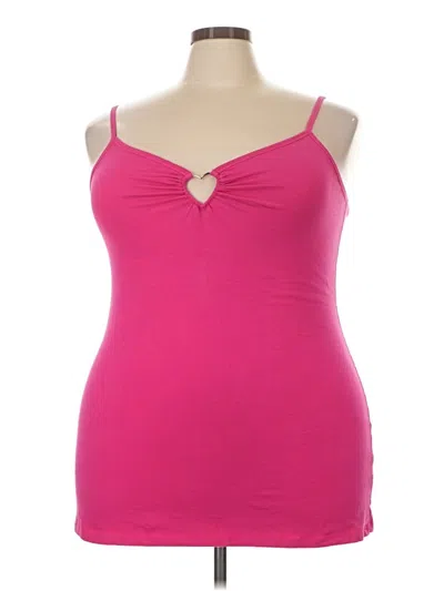 Pre-owned Torrid Tank Top Pink Sweetheart Neckline Tops