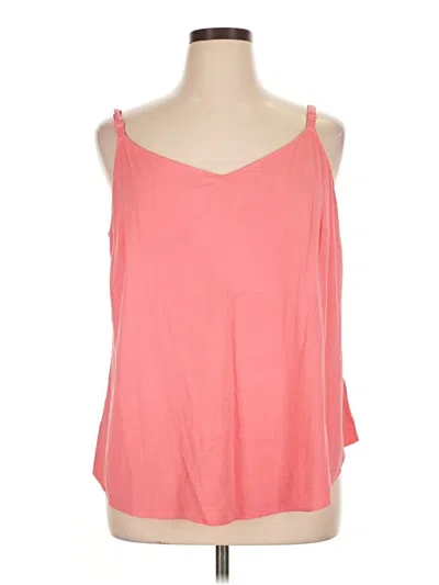 Pre-owned Torrid Tank Top Pink V Neck Tops