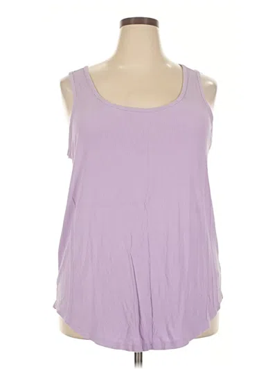 Pre-owned Torrid Tank Top Purple Cold Shoulder Neckline Tops