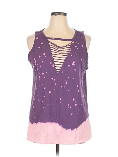 Pre-owned Torrid Tank Top Purple Halter Neckline Tops