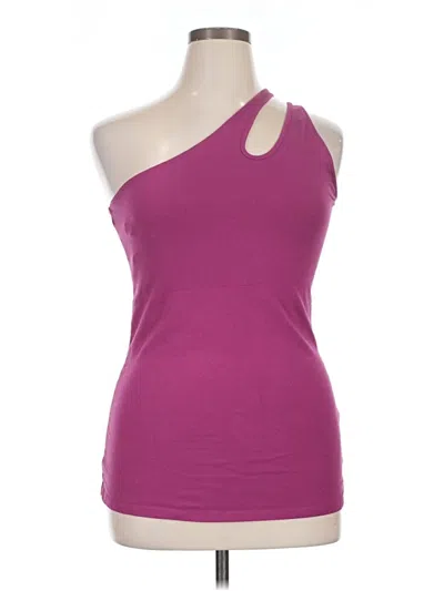 Pre-owned Torrid Tank Top Purple One Shoulder Neckline Tops