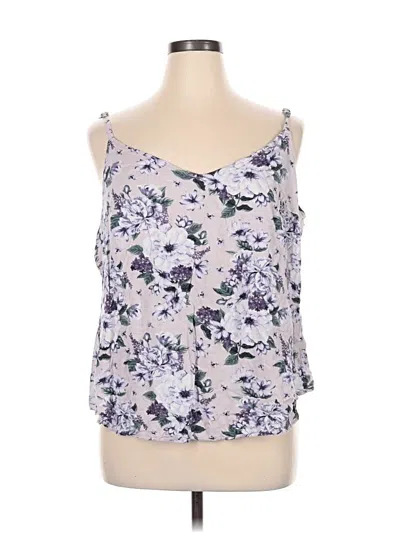 Pre-owned Torrid Tank Top Purple Strapless Neckline Tops